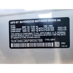 2023 BMW X5 5UXTA6C06P9R56788 55704303