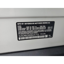 2022 BMW X5 5UXCR6C0XN9L91712 57272793