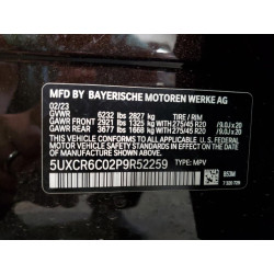 2023 BMW X5 5UXCR6C02P9R52259 60600553