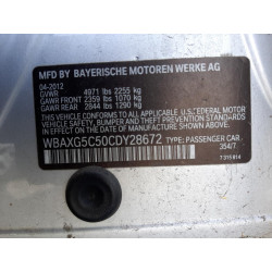 2012 BMW 5 SERIES