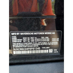 2023 BMW X5 5UXCR6C04P9P81546 61121613
