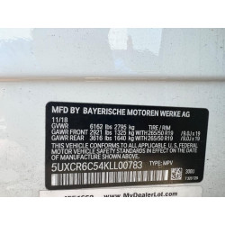 2019 BMW X5 5UXCR6C54KLL00783 60576183