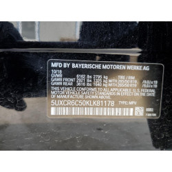2019 BMW X5 5UXCR6C50KLK81178 60610043