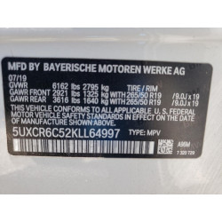 2019 BMW X5 5UXCR6C52KLL64997 59633993
