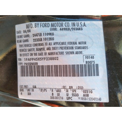 2000 FORD MUSTANG