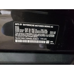 2022 BMW X5 5UXCR6C09N9L50651 69050043