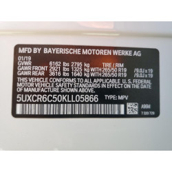 2019 BMW X5 5UXCR6C50KLL05866 66854103