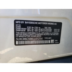 2019 BMW X5 5UXCR6C56KLL61214 62821793